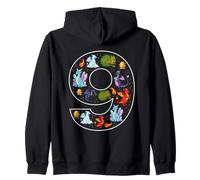 Fantastique Dragon 9e Anniversaire garçon Fille Sweat à Capuche