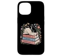 Fantastique Drame Tragédie Chat Livre Amoureux Lecture Humour Coque pour iPhone 15