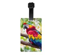 Fantastique étiquette de bagage en forme de plume de perroquet pour valises, étiquettes d'identification durables pour reconnaissance facile des sacs, essentiels de voyage, blanc, One Size