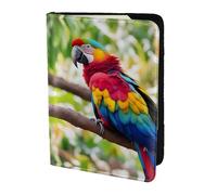 Fantastique housse de passeport avec motif plume de perroquet pour cartes et documents