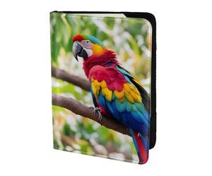 Fantastique housse de passeport avec motif plume de perroquet pour cartes et documents