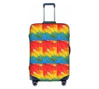 Fantastique housse de valise en plumes de perroquet élastique lavable protection anti-rayures plusieurs tailles, blanc, x-large
