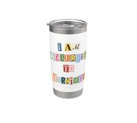 Fantastique, je suis allergique aux matins Gobelet isotherme en acier inoxydable double paroi