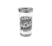 Fantastique, je suis allergique aux matins Gobelet isotherme en acier inoxydable double paroi