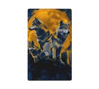 Fantastique moderne groupe loups simple basculement blanc plaque murale interrupteur couvercle décoratif 1 gang pour cuisine salle de bain taille 11,4 x 7 cm