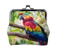 Fantastique porte-monnaie en forme de plume de perroquet avec 1 petite pochette pour femme, porte-monnaie pour pièces de monnaie, portefeuille pour cartes de crédit