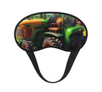 Fantastique Tracteur Ferme Imprimé Masque de Nuit Réglable pour Dormir Confortable Sans Pression Respirant