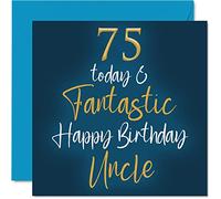 Fantastiques cartes d'anniversaire pour 75e anniversaire pour oncle