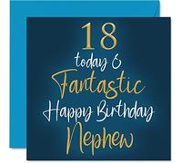 Fantastiques cartes d'anniversaire pour neveu, 18 Today & Fantastic