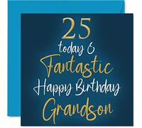 Fantastiques cartes d'anniversaire pour petit-fils, 25 Today & Fantastic