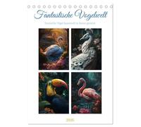 Fantastische Vogelwelt (Tischkalender 2026 DIN A5 hoch), CALVENDO Monatskalender: Exotische Vögel sind Arten aus verschiedenen Regionen der Welt, die ... verschiedene Muster und Formen auffallen.