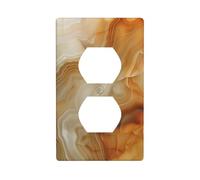 Fantasy Agate Texture Outlet Cover Light Switch Cover Decorative 1 Gang Wall Plate for Kitchen Room Bathroom Size 7x11.4cm