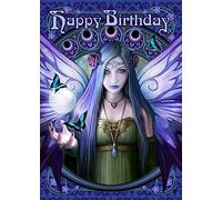 Fantasy Art Nouveau Fée Mystic Aura Anne Stokes Carte d'anniversaire