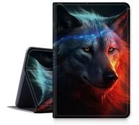 Fantasy Art Wolf Étui pour Samsung Galaxy Tab S9 Ultra et S8 Ultra Tablette 14,6", plusieurs angles de vue avec porte-stylo S, mise en veille/réveil automatique pour Galaxy Tab S9 Ultra
