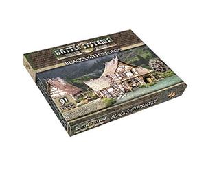 Fantasy Battle Systems Wargames Terrain - Forge Blacksmiths - Table de Jeu Multi-Niveaux - Univers Wargaming 40K - BSTFWE006