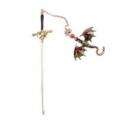 Fantasy Bookmarks, Collectible Dragon Page Markers, Whimsical Present with Mythical Charm, Decorative Reading Accessories for Book Lovers, Teens, and Adults, 20.5x6x7.2cm