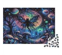 Fantasy Butterfly Night 100% Recycled Cardboard Cosmic Butterfly Art 1000 Piece Puzzle for Adults The Impossible Challenge Fun Present 38x26cm/1000pcs