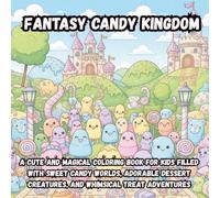 Fantasy Candy Kingdom: A Cute and Magical Coloring Book for Kids Filled with Sweet Candy Worlds, Adorable Dessert Creatures, and Whimsical Treat Adventures