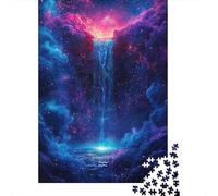 Fantasy Cascade Cosmique 1000 Morceaux Papier Écologique Casse-tête Amateurs Puzzle Niveau Difficulté Équilibré Facile Nettoyer Divertissement Weekend 70x50cm/1000pcs