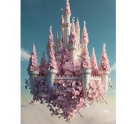 Fantasy Castle Design Composition Notebook: 8.5 x 11 Inches, 150 Pages, College Ruled: Enchanted Castle for Students and Writers, Note-taking, Office