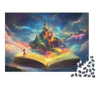 Fantasy Castle Livre Puzzle 1000 Pièces Adultes intéressant Puzzles 1000 Pièce Peinture Art Cadeau 70x50cm/1000pcs