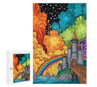 Fantasy Castle Rainbow Bridge Puzzle 1000 Pièces Educa Jouet en Bois Cadeau Unique Décoration Intérieure Jeu Éducatif Challenge Toy Adultes Et Enfants À Partir De 14 Ans 1000 PCS