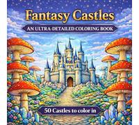 Fantasy Castles : An Ultra-Detailed Coloring Book: 50 Intricate Fantasy Castles to Color