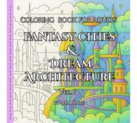 Fantasy Cities & Dream Architecture - Stress Relief Coloring Book for Adults (Vol. 1): Fantastical architecture for relaxation.