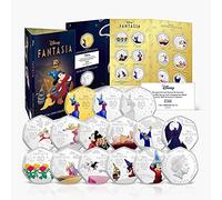 FANTASY CLUB 14 pièces commémoratives du 80e Anniversaire de Fantasia, présentées dans Un Magnifique Album de Collection. Édition limitée