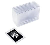 FANTASY CLUB | 25 Supports Magnétiques One-Touch pour Cartes TCG - Ultra clairs avec Protection UV à 99+ % | Fermeture magnétique sécurisée pour Cartes TCG | Exposez et protégez Vos Meilleurs Pulls