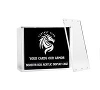 FANTASY CLUB | Boîte Acrylique pour Booster Box (36 boosters) - Acrylique ultra épais 8 mm + 5 mm avec 6 aimants puissants et protection UV à 99+% | Valorisez votre collection au niveau supérieur