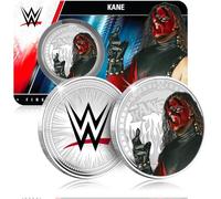 FANTASY CLUB Kane WWE Pièce de monnaie officielle à collectionner 32 mm - Hommage au monstre rouge et légende du combat extrême - Édition limitée pour les fans et les collectionneurs