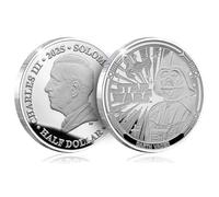 FANTASY CLUB Pièce officielle Star Wars 2025 Dark Vador | Édition limitée plaquée argent | Produit certifié et à collectionner Premium