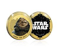 FANTASY CLUB Star Wars Episode IV - VI Trilogie Originale - Jabba - Edition limitée de pièces commémoratives en Or de Collection/Médaille