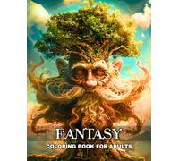 Fantasy Coloring Book for Adults: Adult Colouring Pages with Fantasy Creatures, Mythical Beasts, Fairies, Dragons, Witches, Gnomes, and More for Relaxation