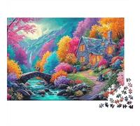 Fantasy Cottage Puzzle De 1000 Pièces Puzzle hautement jouable Excellent Cadeau pour Personnes Âgées, Seniors, Adultes Et Enfants 70x50cm/1000pcs