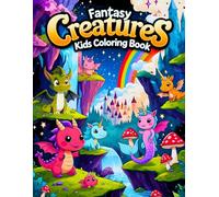 Fantasy Creatures Kids Coloring Book: Includes 38 Magical Pages with Enchanted Worlds, Mythical Beings, and Whimsical Adventures - Perfect for Young ... Animals, Tree Guardians, and Imaginary Lands