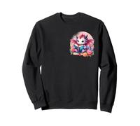 Fantasy Cute Dragon Books Floral Boho Bookworm Sweatshirt