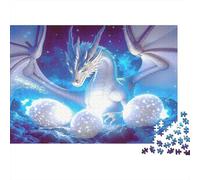 Fantasy Dragon Art 100% Recycled Cardboard Cosmic Winged Dragon 1000 Piece Puzzle for Adults The Impossible Challenge 70x50cm/1000pcs