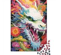 Fantasy Dragon Art Puzzle À 1000 Morceaux Papier Épais Puzzle Familial Parents-Enfants Compatible Plateau Heures Divertissement Garanties Divertissement 52x38cm/1000pcs