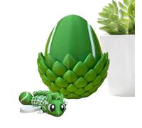 Fantasy Dragon Fidget Toy - Egg 3D Printed, 2.72 Inches Articulated Dragon with Display Egg, Desk Toy, Creative Decor Piece, Fantasy Model for Enhancing Focus Relaxation Visual Interest In Work Living