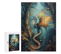Fantasy Dragon Forest Scene-3 Puzzle 1000 Pièces Educa Jouet en Bois Cadeau Unique Décoration Intérieure Jeu Éducatif Challenge Toy Adultes Et Enfants À Partir De 14 Ans 300 PCS