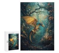 Fantasy Dragon Forest Scene-4 Puzzle 1000 Pièces Educa Jouet en Bois Cadeau Unique Décoration Intérieure Jeu Éducatif Challenge Toy Adultes Et Enfants À Partir De 14 Ans 300 PCS