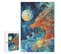 Fantasy Dragon Ocean Art Print Puzzle 1000 Pièces Educa Jouet en Bois Cadeau Unique Décoration Intérieure Jeu Éducatif Challenge Toy Adultes Et Enfants À Partir De 14 Ans 1000 PCS