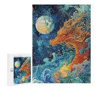 Fantasy Dragon Ocean Art Print Puzzle 500 Pièces Educa Jouet en Bois Cadeau Unique Décoration Intérieure Jeu Éducatif Challenge Toy Adultes Et Enfants À Partir De 14 Ans 500 PCS