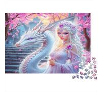 Fantasy Dragon Reine 1000 Pièce Carton Extra Épais Puzzle Classique Collecteurs Impossible Difficile Défi du Jeu Éducatif 38x26cm/1000pcs