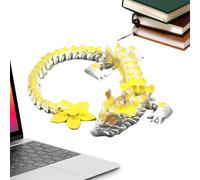 Fantasy Dragon Toy - Multi Joint Sculpture, Decorative Desk Figure for Focus, Mythical Creature Collectible, Gothic Display Ornament with Smooth Linked Segments, Flexible Body Structure for Displaying