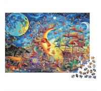 Fantasy Dream Landscape Colourful Cosmic Fire Dragon 1000 Pcs Jigsaws for Adults The Impossible Challenge Fun Present 70x50cm/1000pcs