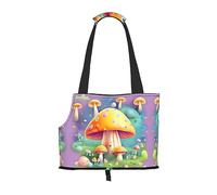 Fantasy Dream Sac à bandoulière léger et respirant pour petits chiens Motif champignon