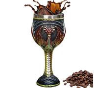 Fantasy Drinkware Verre à vin médiéval en acier inoxydable pour décoration D